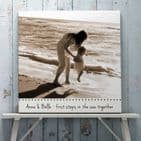 Personalised Message Photo Canvas Or Print